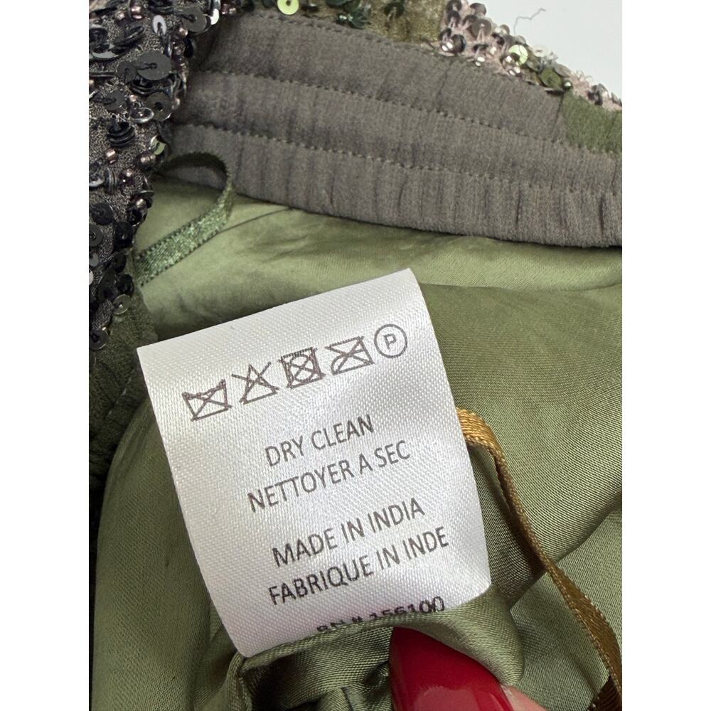 NWT Retrofete Sequin Camo Pants Womens Large Green Y2K Party Event Streetwear - Picture 16 of 16